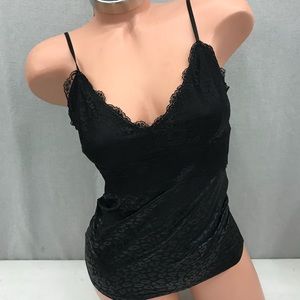 Rosemunde leopard black foil print cami 34